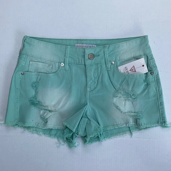 New GUESS Destroyed Women's Shorts SZ 27 - Picture 1 of 6